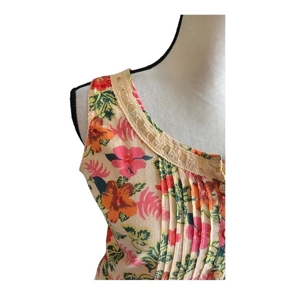 WHITE STAG-BUTTON FRONT SLEEVELESS TOP-SIZE SMALL 4/6 - Picture 5 of 8